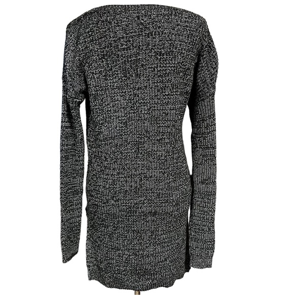 BP. Long Black/White Knit Sweater Pullover Jumper M - Picture 2 of 9